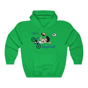 "I Like to Bicycle Kick" Unisex Heavy Blend™ Hooded Sweatshirt