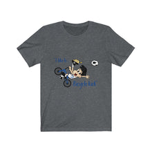 Load image into Gallery viewer, &quot;I Like to Bicycle Kick&quot; Unisex Jersey Short Sleeve Tee
