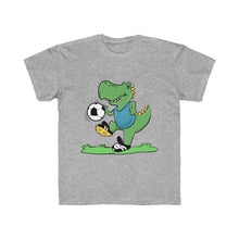 Load image into Gallery viewer, T-Rex Soccer Player Kids Regular Fit Tee
