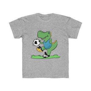 T-Rex Soccer Player Kids Regular Fit Tee