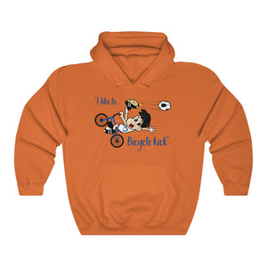 "I Like to Bicycle Kick" Unisex Heavy Blend™ Hooded Sweatshirt