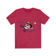 Load image into Gallery viewer, &quot;I Like to Bicycle Kick&quot; Unisex Jersey Short Sleeve Tee
