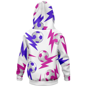 Lightning Bolt Pink/White Hoodie