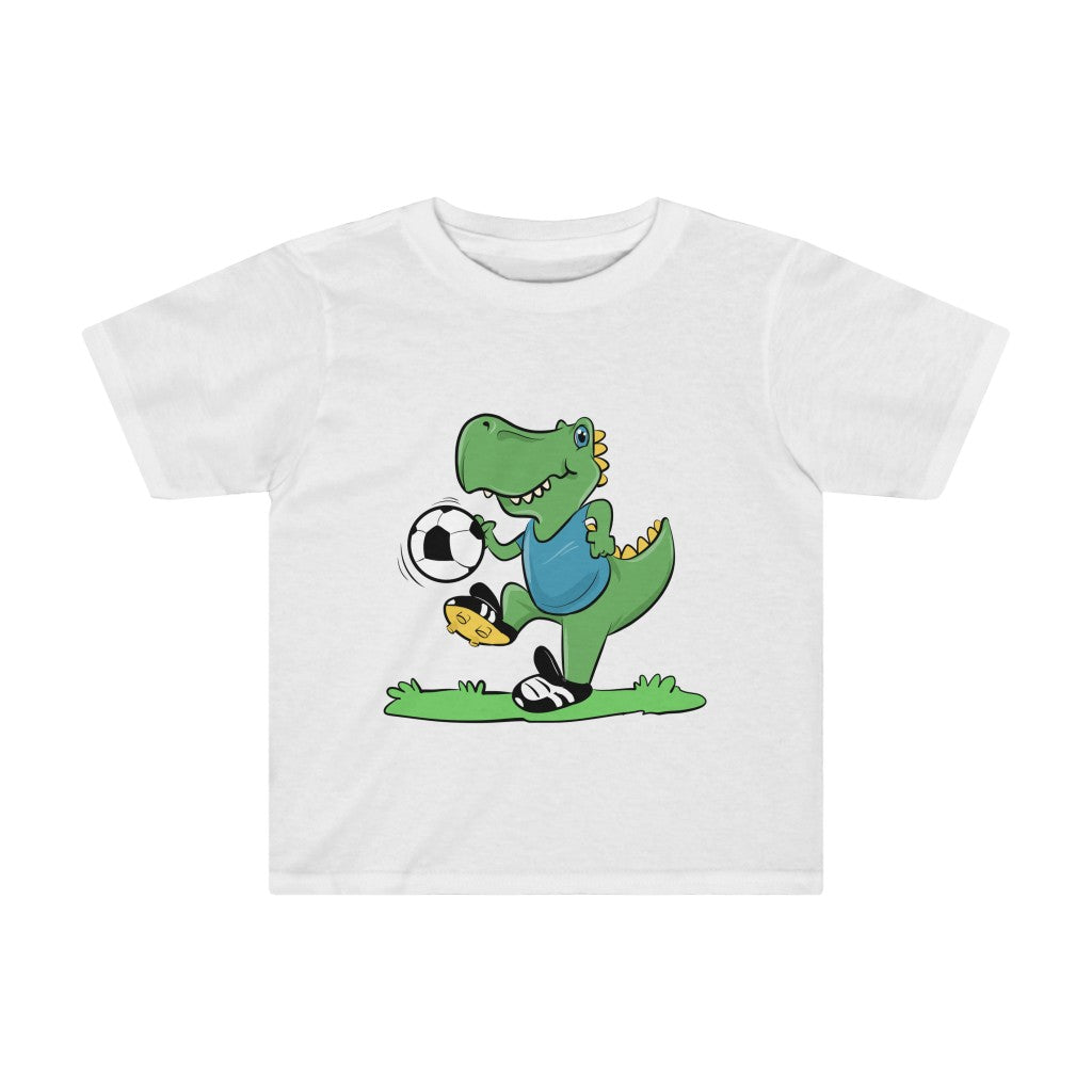 T-Rex Soccer Player Toddler Kids Tee