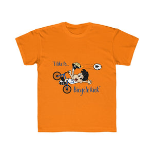 "I like to... Bicycle Kick" Kids Regular Fit Tee