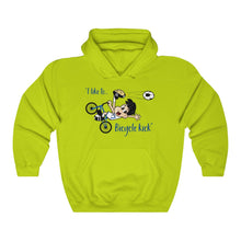 Load image into Gallery viewer, &quot;I Like to Bicycle Kick&quot; Unisex Heavy Blend™ Hooded Sweatshirt
