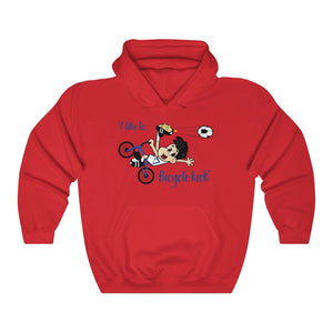 "I Like to Bicycle Kick" Unisex Heavy Blend™ Hooded Sweatshirt