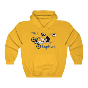 "I Like to Bicycle Kick" Unisex Heavy Blend™ Hooded Sweatshirt