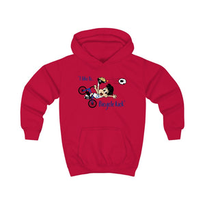 "I like to Bicycle Kick" Kids Hoodie