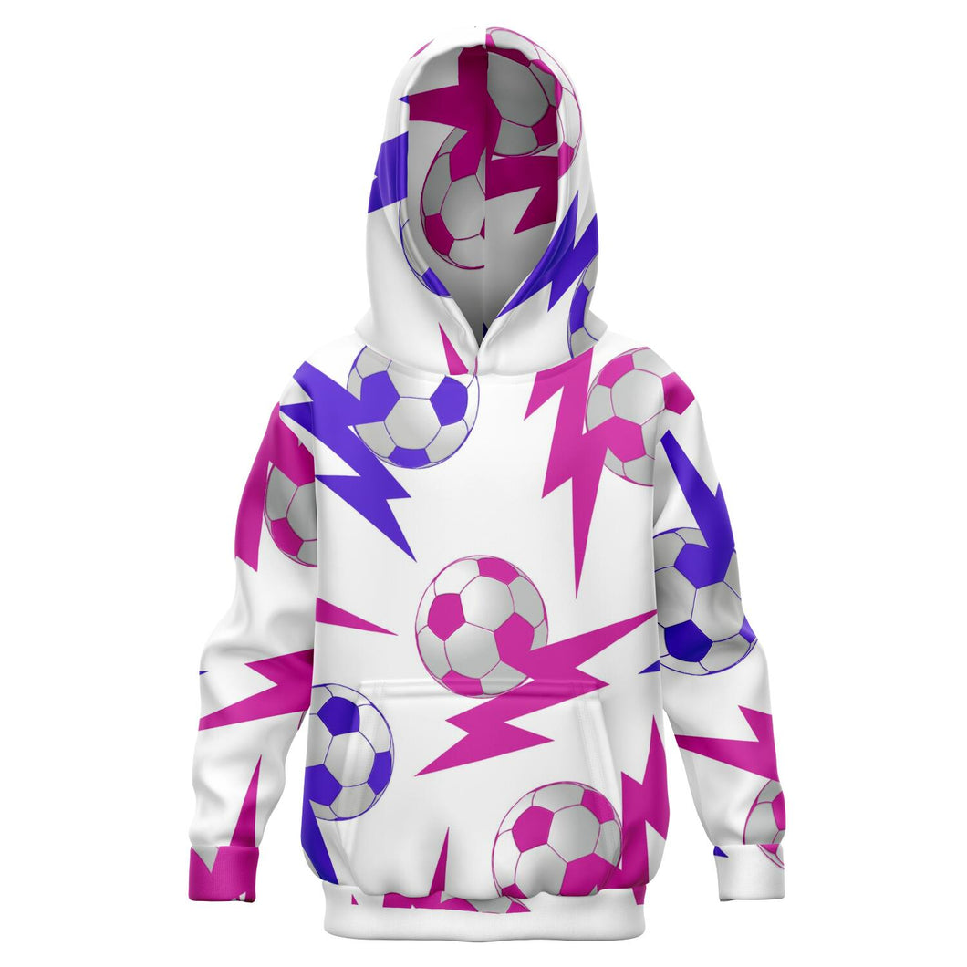 Lightning Bolt Pink/White Hoodie