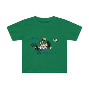 I Like to Bicycle Toddler Kids Tee