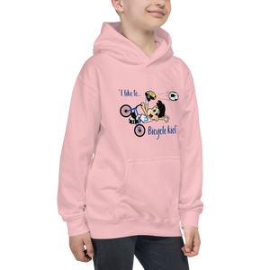 I like to Bicycle Kick Kids Hoodie